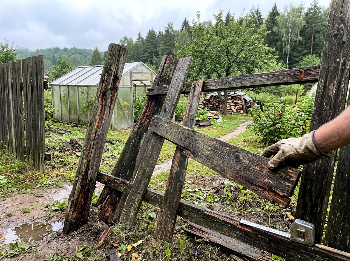 5 признаков, что забор скоро упадёт — диагностика для дачников Дмитровского района